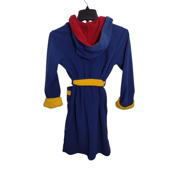 Disney Store Y2K Cars Pixar Youth Hooded Robe M Pants 7 Blue Lightning McQueen - Picture 5 of 15